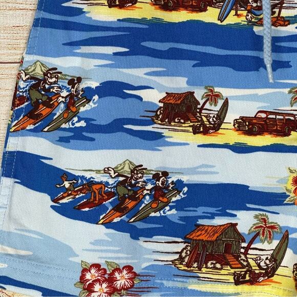 Disney World Parks Hawaiian Print Board Shorts Swim Trunks - Picture 3 of 8